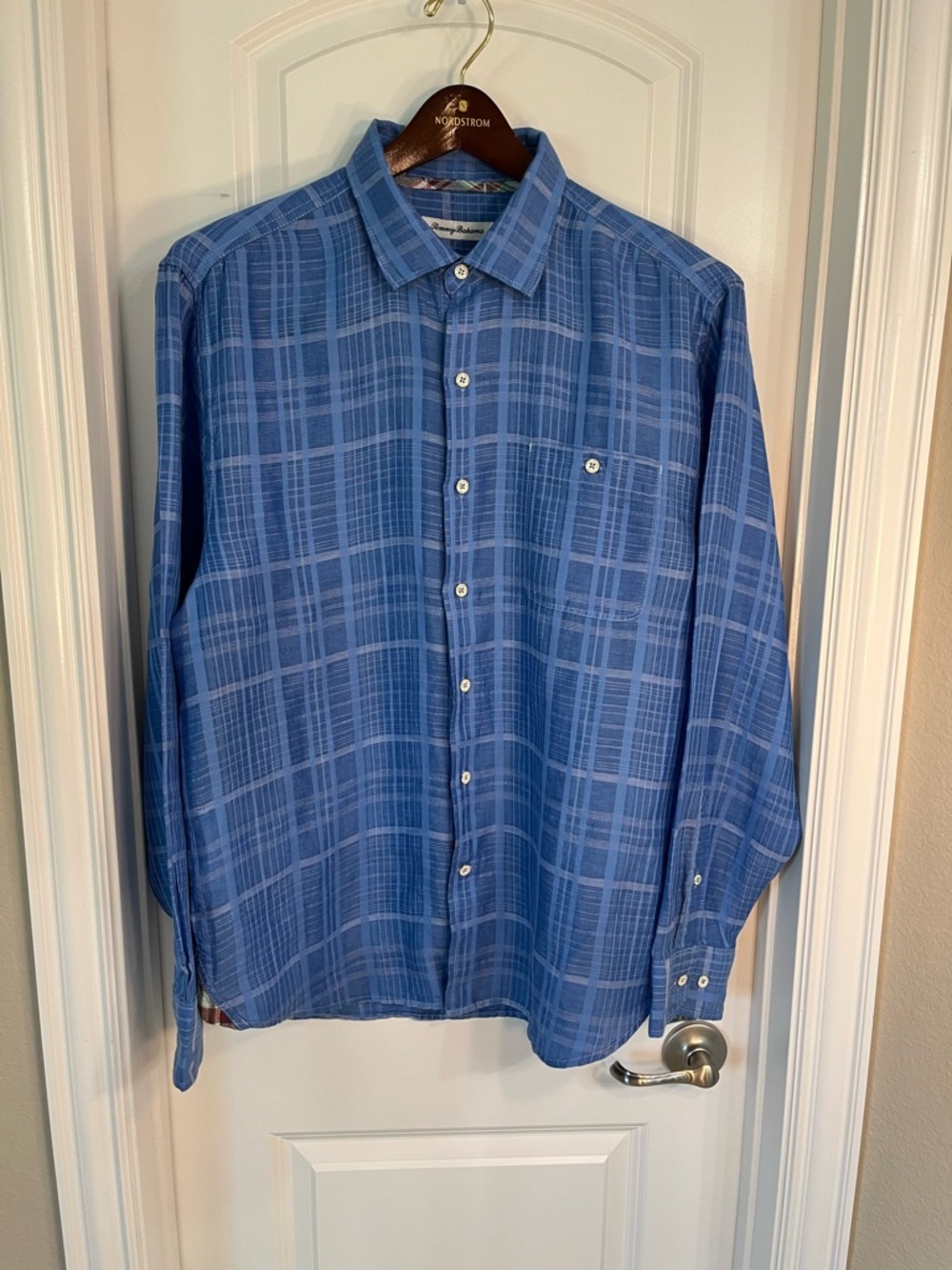 Tommy Bahama Men's Linen Plaid Button-Down Shirt